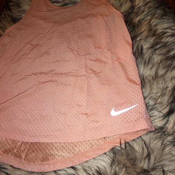 NIKE Pink Mesh Tank w/ Cut Out Back SZ XS - Picture 2 of 7